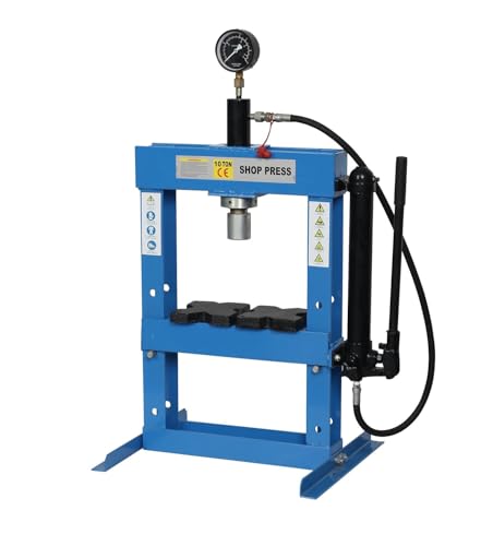 EQUIPEMENT EXPRESS SICOBA Presse hydraulique 10T avec Manomètre Presse Établi Atelier 180-355mm