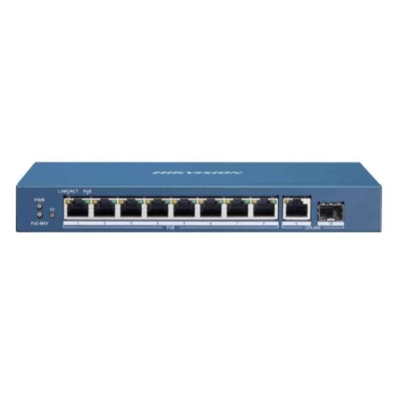 HIKVISION DS-3E0510P-E/M 8 Port Gigabit Unmanaged POE Switch, LAN Capable Compitable with JK Vision Bnc