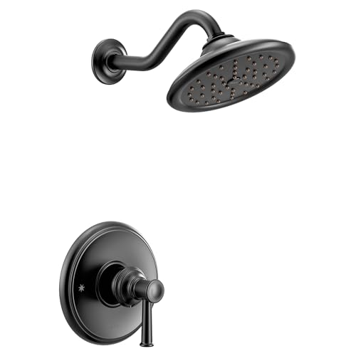 Moen UT3312EPBL Belfield M-CORE 3-Series Kit de ducha con 1 manija y cabezal ecológico, requiere válvula miniatura 1