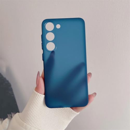 Coque souple Galaxy S25 0.3mm anti-traces protection givrée bleu