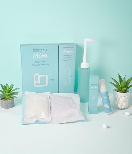 Postpartum Essentials Recovery Kit for Labor & Delivery – Nursing Pads, Peri Bottle, Ice Pack Pad, Postpartum Underwear, Disposable Bed Pads, Perineal Foam, 55 Piece Gift Set - Image 10