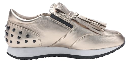 Women's Platform Sneakers Classic Vintage Tassels Round Toe Loafers Casual Slip On Walking Dressy Shoes2