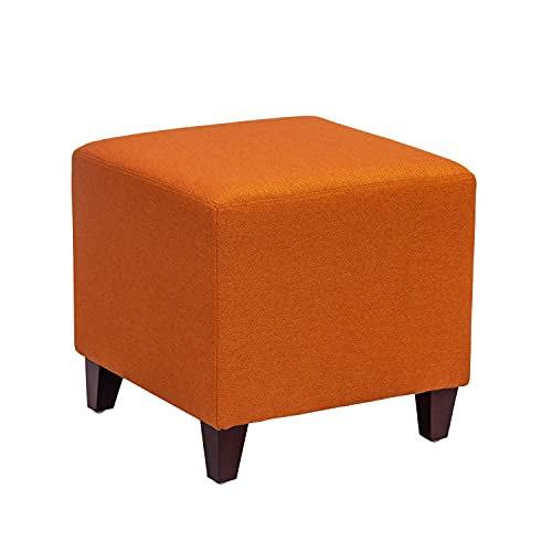 Adeco Simple British Style Cube Ottoman Footstool, 16X16X16 #TOP5