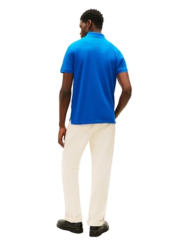 Image of Tommy Hilfiger Men's Short Sleeve Polo Shirts in Classic Fit with Stretch and Organic Pique Cotton