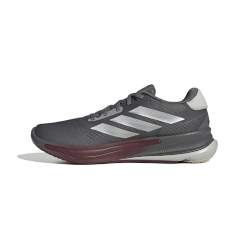 Adidas Men's Supernova Ease Running, Grey/Silver Metallic/Shadow Red, 9