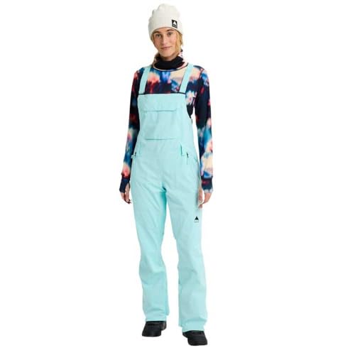 Pantalon de ski Burton femme Reserve 2l stretch slim bib bleu teal de snow