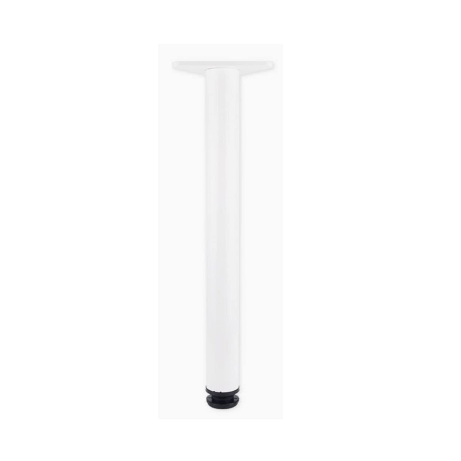 Qinouk White 1X Metal Table Legs With Adjustable Protector Feet,Aluminum Alloy Furniture Legs Kitchen Furniture Worktop Support Legs For Breakfast Bar Dining Table Desk,With Screws,Custom (60Cm(23.6In),)