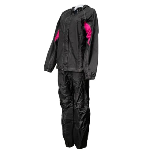Image of Milwaukee Leather Women's Motorcycle Hooded Water-Resistant Rain Suit for Outdoors