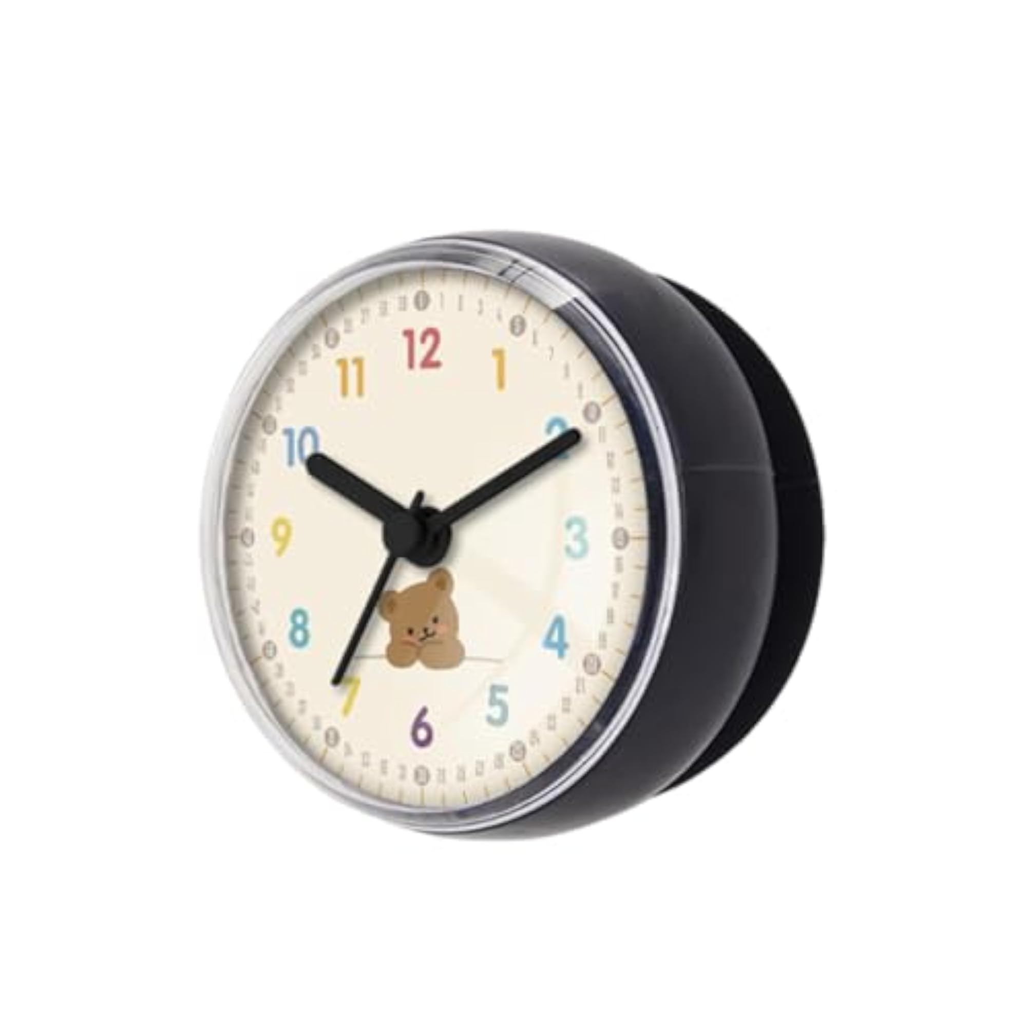 Shower Clock with Suction Cup, Compact Modern Design