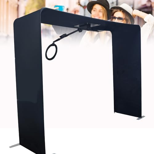 WDDEYYDS Overhead 360 Photo Booth Automatic Spinning Platform Spinner Selfie Video Booth With LED Light camera Rotating Machine For 10 people Events Partys Wedding