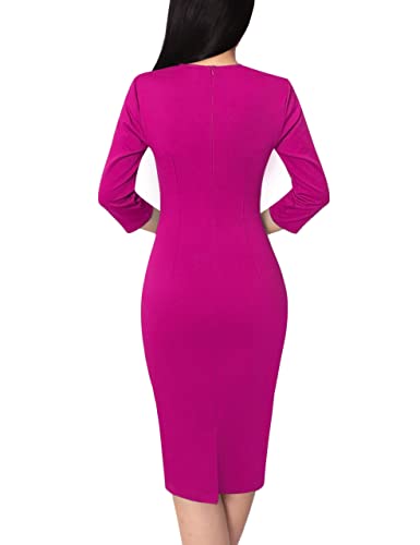 Image of VFSHOW Womens Vintage Square Neck Work Office Business Dress Elegant Casual Cocktail Party Church Bodycon Pencil Sheath Dress