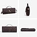 Yanlilyliusihao Bolso de mano tejido de gamuza para mujer Imagen de Yanlilyliusihao Bolso de mano tejido de gamuza para mujer