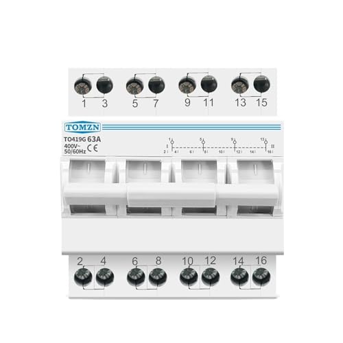MTS triphasé inverseur de source 4P 63A haute durabilité mécanique
