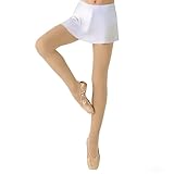 L&K Ballett Strumpfhose Mädchen 80 DEN Tanzstrumpfhose aus Mikrofaser Kinder Feinstrumpfhose elastisch & weich für Ballett, Tanz & Gymnastik 27261HA-134/140