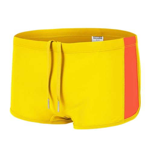 ZONBAILON Mens Swim Trunks Swimwear Bathing Swimsuit Square Leg Board Short Swimming M-2XL
