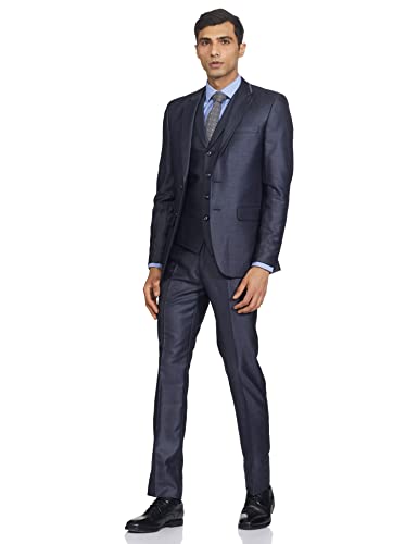 Image of Raymond Rayon Blend Men's Full Sleeve Contemporary FIT Medium Grey Formal Suit
