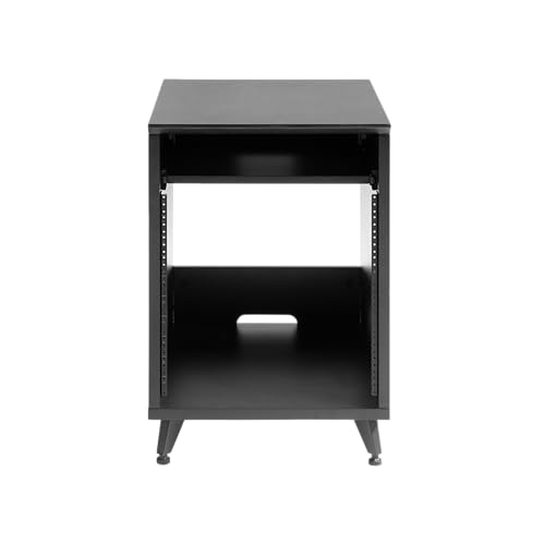 Gator Frameworks Elite Furniture Series 10U Studio-Rack-Tisch | Schwarz | (GFW-ELITEDESKRK-BLK)