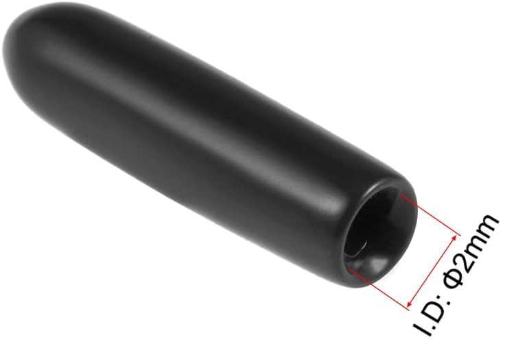 MACHSWON 50pcs Rubber End Caps 2mm ID - Image 2