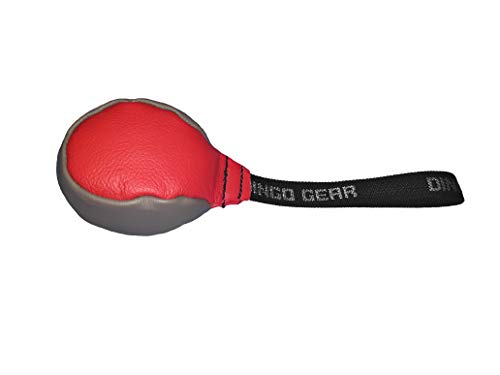 Dingo Gear S02784 Hundespielzeug, weiches Echtleder, mit Griff für das Bisstraining, Ø 8 cm, zufällige Auswahl