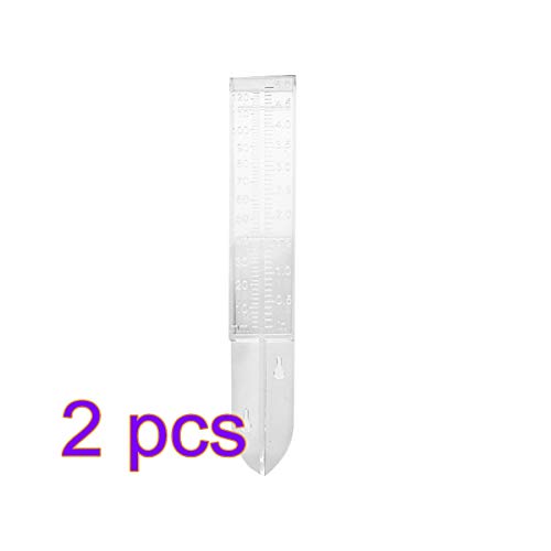 LouisaYork Rain Gauge, Conical Rain Meter To Monitor Rainfall Levels With Easy Read Scale Portable Rainfall Measuring Tools Outdoor Garden Supplies 2 Pcs