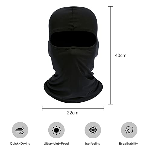 SUNLAND Balaclava Face Mask Motorcycle Cycling Bike Bandana Hiking Skateboard Head Sock,Sun Cooling Cover for Men Women