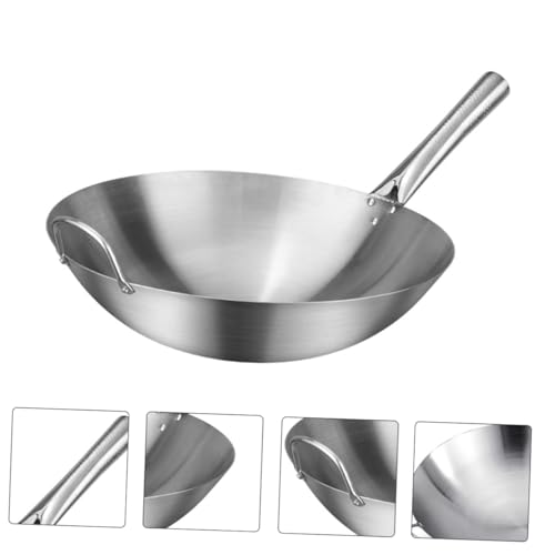 Wok de Acero Inoxidable con Fondo Redondo Antiadherente miniatura 4
