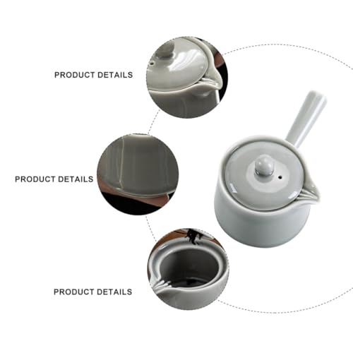 Tetera de cerámica clásica resistente para preparar té e infusiones con comodidad 4