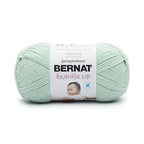 Image of Bernat Bundle Up Green Mist Yarn - 3 Pack of 141g /5oz - Polyester - 4 Medium (Worsted) - 267 Yards - Knitting, Crocheting & Crafts