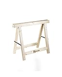 ASSEMBLAGE SOLIDE : Avec son assemblage par tenons et mortaises collés, ce tréteau offre une stabilité et une solidité inégalées, même sous des charges lourdes.