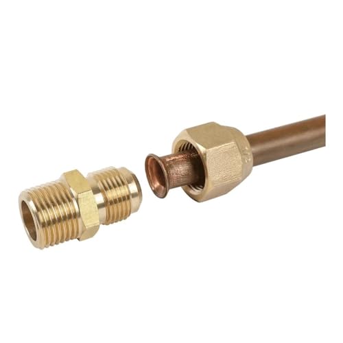 Conector BSPP 3/4 a Flare 15.88mm de latón para tubería de gas 2