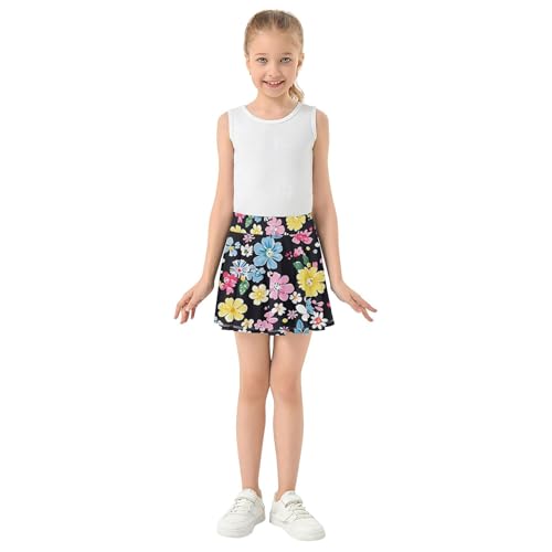 Athletic Skorts for Girls with Built-in Shorts Flowy Little Girl Skirts Scort Skirt for Kids with Pockets3