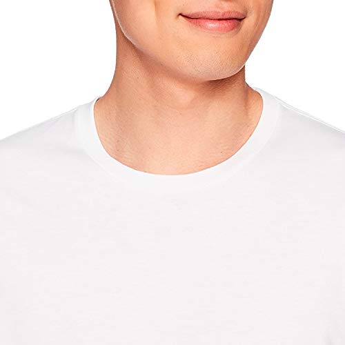 Kit com 3 Camiseta Masculina Básica Algodão Premium (Branco, M)