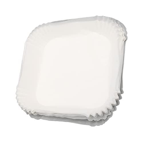 Luftfritteusen-Papiereinlage, Quadratisch, 100 Stück, Antihaft-Papiereinlage für Fritteuse, ölbeständig, Wasserfest, Quadratisch, Fritteusen-Ölpapier für Mikrowellen-Bratpfanne – Bild 6