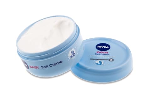 NIVEA BABY Soft Pflegecreme (200 ml), Hautcreme pflegt und schützt 24 Stunden lang, feuchtigkeitsspendende Creme für Babys mit Calendula – Ansicht 5