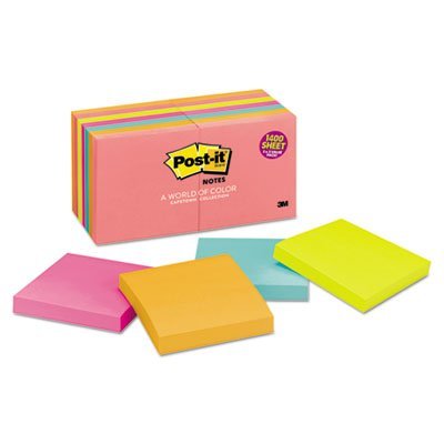 Original Pads in Cape Town Colors, 3 x 3, 100-Sheet, 14/Pack