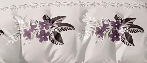 Image of 200 TC Cotton Bedsheet Set with 2 Pillow Covers | King Size Soft Breathable Wrinkle Free - Floral Printed Double Bedsheets | Bed Size 78x78x10 Inches | Pillow Covers Fit Up to 10 Inch