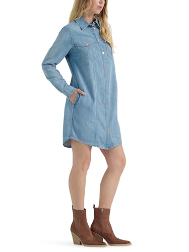 Image of Wrangler Women's Women's Denim Shirt Dress