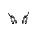 Detachable Dual Stud Earrings for Men New Punk Climber Claw Earrings Black Vintage Cool Cowhorn Gothic Earring Trending Hypoallergenic Fun Jewelry for Men