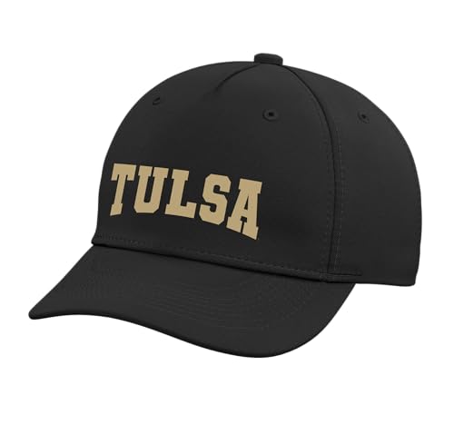 The University of Tulsa Hurricanes TU01 Adjustable Printed Baseball Hat, Black