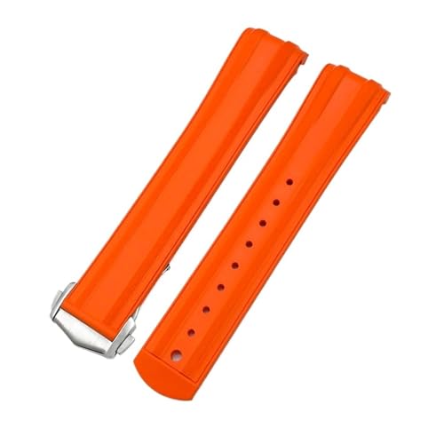 [-ł] 19mm 20mm J[uGh \tgtbfS FKM o[EHb`oh IK V[}X^[ _Co[ 300M AT150 tH[fBOobNEHb`XgbvΉ(Orange Silver,20mm)