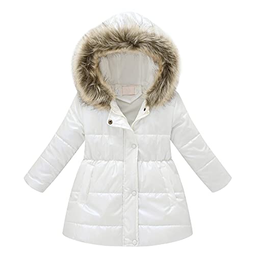 Kids Toddler Baby Boys Girls Winter Coat Bear Hooded Light Puffer Padded Jacket Windproof Outwear Snowsuit