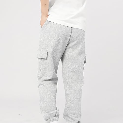 BILIKEYU Boys Cargo Pants Elastic Waist Loose Fit Sweatpants Outdoor Sport Joggers Pants with Side Pockets for3