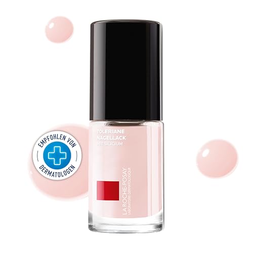 La Roche-Posay Toleriane Nagellack, Für empfindliche Nägel, Farbintensive, glänzende und kräftigende Textur, Mit schützendem Silizium und Mexoryl, Farbe: Rosé, Nr. 2, 50 ml