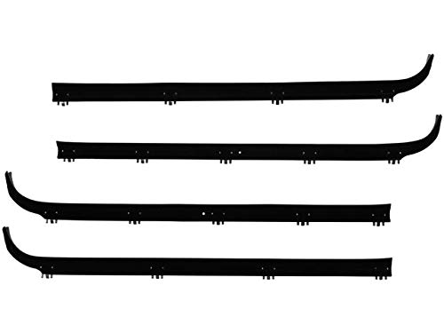 Topporter Door Window Belt Weatherstrip – 4-Piece Set For 1987-1997 Ford F150 F250 F350 & Bronco