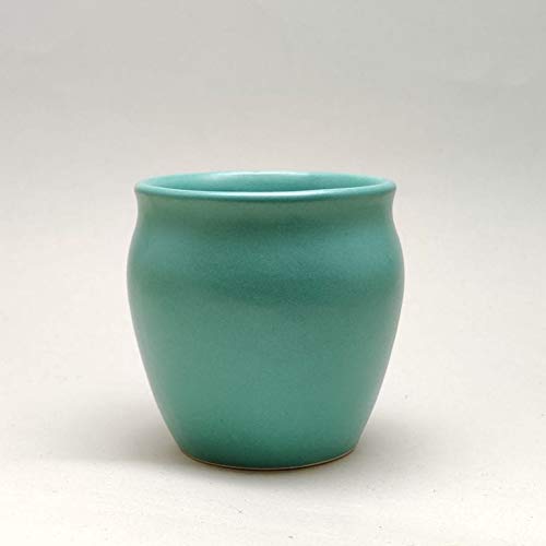 IncrizmaRe-Useable Stoneware Handcrafted Kullad / kulhad / kullar Mug for Tea / Coffee & Milk. Set of 6 Lead Free (Teal)