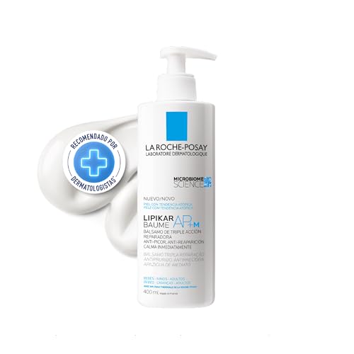 La Roche-Posay, Lipikar Baume AP+M 400ml, Hidratante Intensivo, Reequilibra o Microbioma, Reduz crises de ressecamento intenso, Fórmula Hipoalergênica