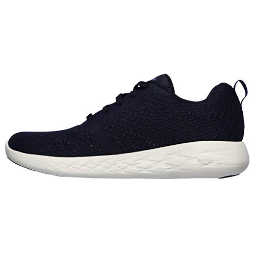 Skechers Men's GO Run 600-CIRCULATE Sneaker, Navy/White, 9.5 M US