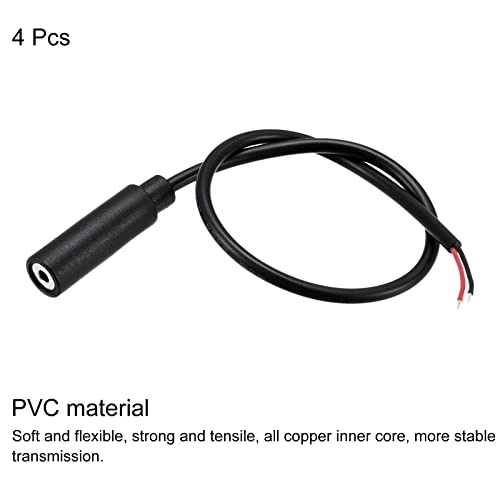 Cable de audio jack hembra 2.5mm a cable pelado 0.25m pack 4 miniatura 3