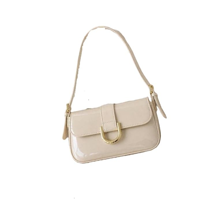 Women's Fashion Sling Bag Solid Pattern PU Handbag with Adjustable Strap Single Compartment Casual Bag-image-15