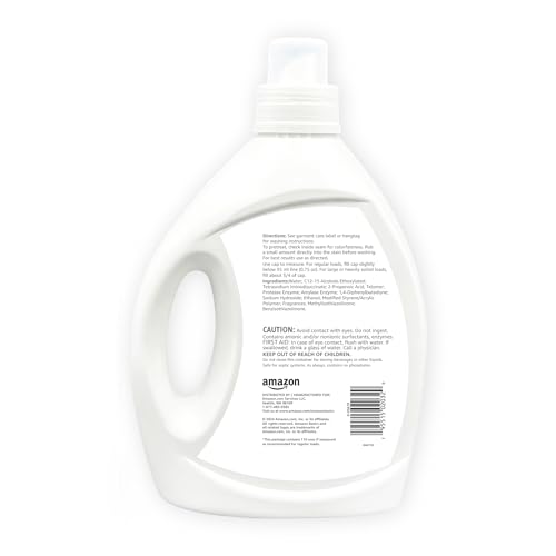 Amazon Basics Laundry Detergent 15% Off - 110 Loads, Hypoallergenic